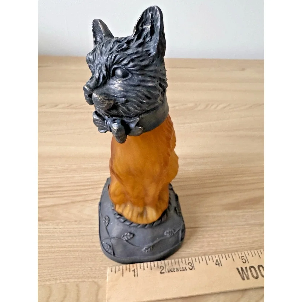 Lighted Cat Lamp Amber Glow Accent Light Vintage Style Table Lamp Tested